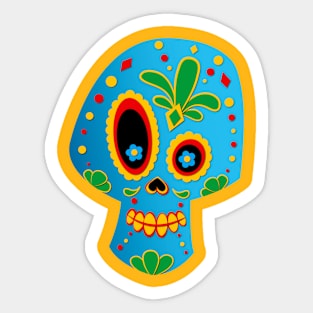 Day of the Dead Skull Sticker